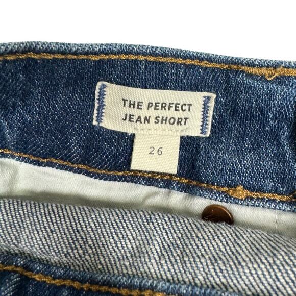 Madewell The Perfect Jean Short Rayburn Wash 26 Denim Cutoffs High Rise Casual - Picture 6 of 7
